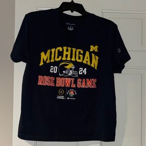University of Michigan rose bowl 2024 game t shirt